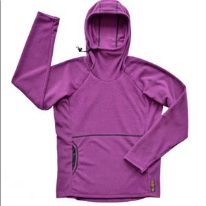 Purple melanazana micro-grid hoodie